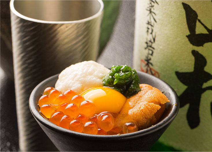 うにいくらと酒